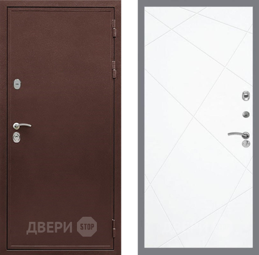 Входная металлическая Дверь Рекс (REX) 5А FL-291 Силк Сноу в Лобне