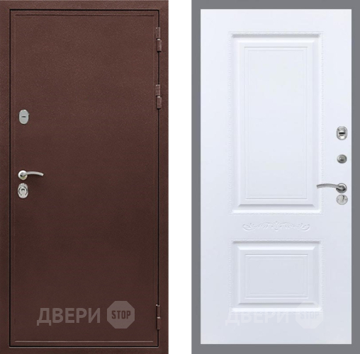 Входная металлическая Дверь Рекс (REX) 5А Смальта Силк Сноу в Лобне