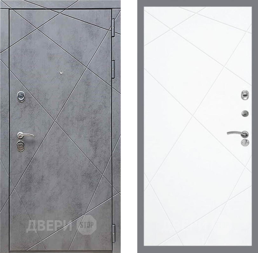 Входная металлическая Дверь Рекс (REX) 13 Бетон Темный FL-291 Силк Сноу в Лобне