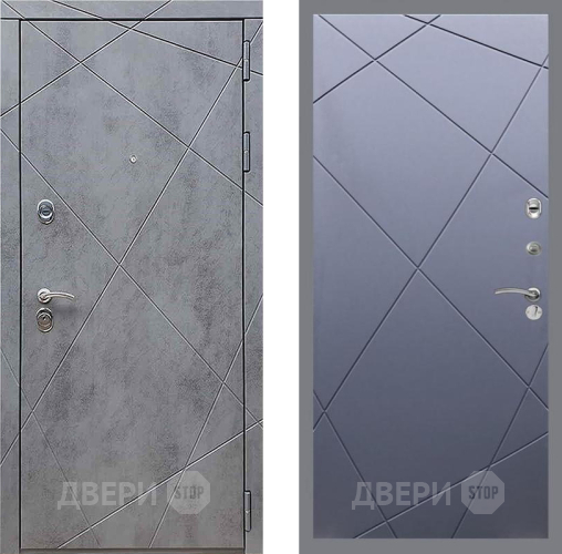 Входная металлическая Дверь Рекс (REX) 13 Бетон Темный FL-291 Силк титан в Лобне