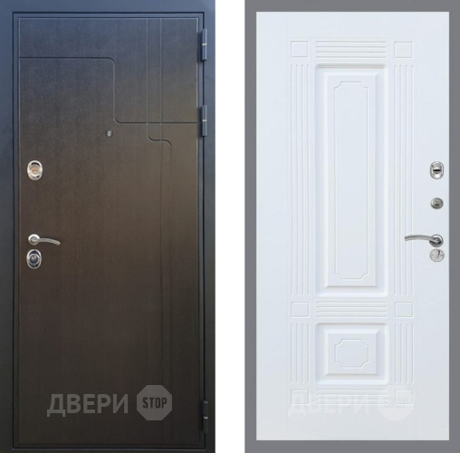 Входная металлическая Дверь Рекс (REX) Премиум-246 FL-2 Силк Сноу в Лобне