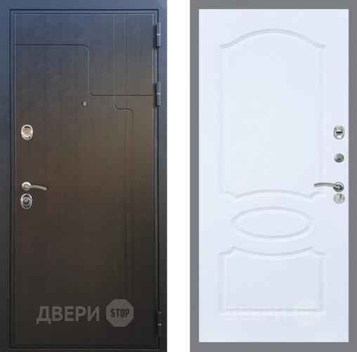 Входная металлическая Дверь Рекс (REX) Премиум-246 FL-128 Силк Сноу в Лобне