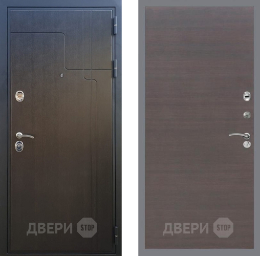 Входная металлическая Дверь Рекс (REX) Премиум-246 GL венге поперечный в Лобне