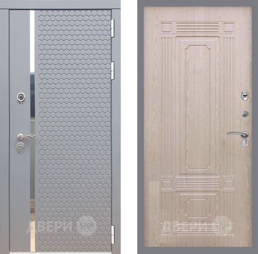 Входная металлическая Дверь Рекс (REX) 24 FL-2 Беленый дуб в Лобне