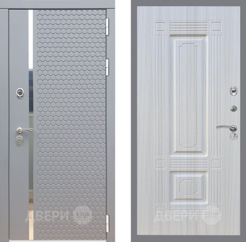 Входная металлическая Дверь Рекс (REX) 24 FL-2 Сандал белый в Лобне