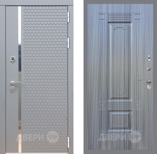 Входная металлическая Дверь Рекс (REX) 24 FL-2 Сандал грей в Лобне