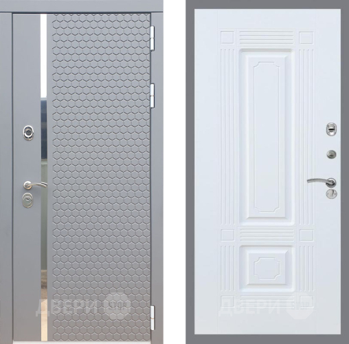 Входная металлическая Дверь Рекс (REX) 24 FL-2 Силк Сноу в Лобне