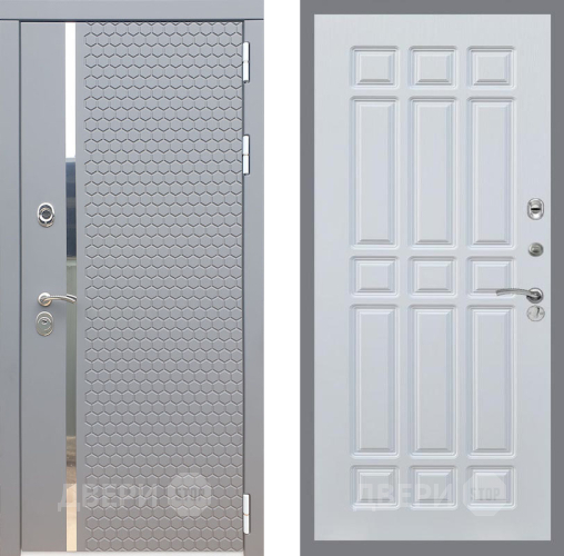 Входная металлическая Дверь Рекс (REX) 24 FL-33 Белый ясень в Лобне