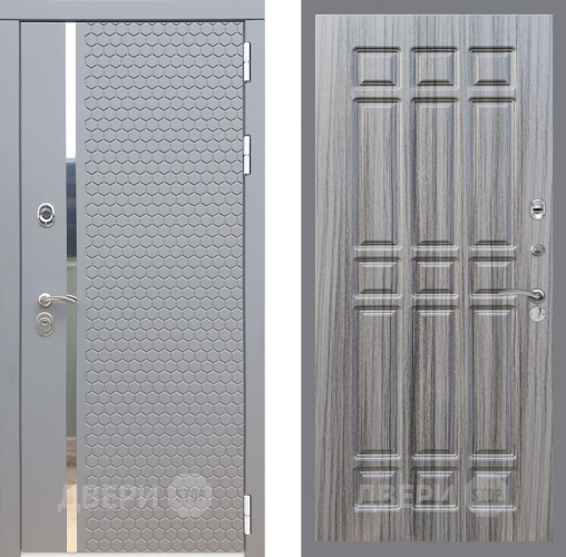 Входная металлическая Дверь Рекс (REX) 24 FL-33 Сандал грей в Лобне