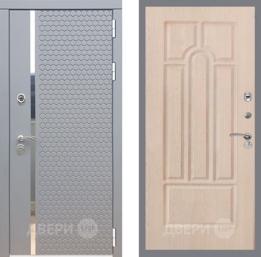 Входная металлическая Дверь Рекс (REX) 24 FL-58 Беленый дуб в Лобне