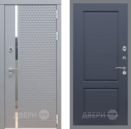 Входная металлическая Дверь Рекс (REX) 24 FL-117 Силк титан в Лобне
