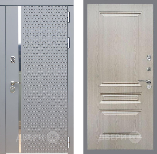 Входная металлическая Дверь Рекс (REX) 24 FL-243 Беленый дуб в Лобне