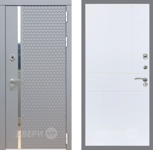 Входная металлическая Дверь Рекс (REX) 24 FL-290 Силк Сноу в Лобне