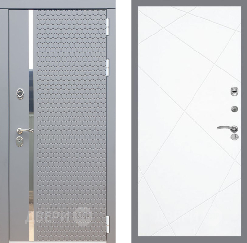 Входная металлическая Дверь Рекс (REX) 24 FL-291 Силк Сноу в Лобне