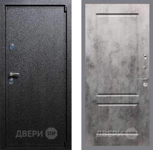 Входная металлическая Дверь Рекс (REX) 3 FL-117 Бетон темный в Лобне