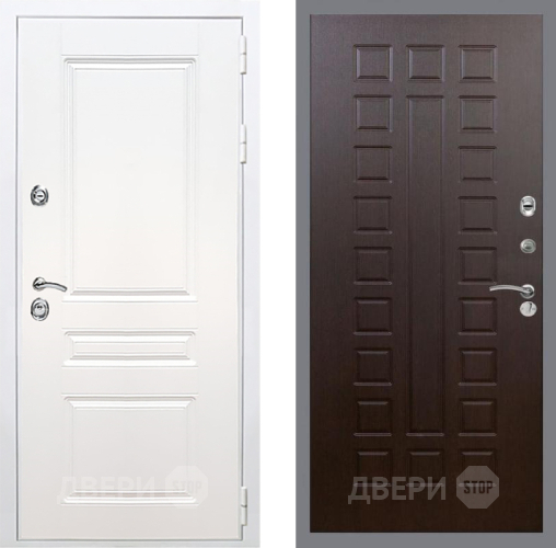 Входная металлическая Дверь Рекс (REX) Премиум-н Силк Сноу FL-183 Венге в Лобне