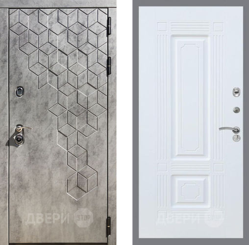 Входная металлическая Дверь Рекс (REX) 23 FL-2 Силк Сноу в Лобне