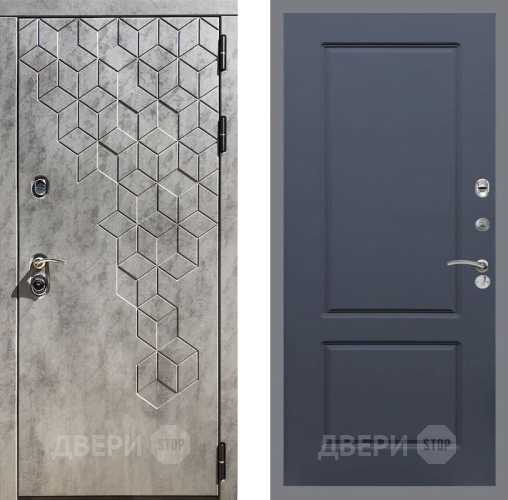 Входная металлическая Дверь Рекс (REX) 23 FL-117 Силк титан в Лобне