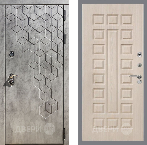Входная металлическая Дверь Рекс (REX) 23 FL-183 Беленый дуб в Лобне