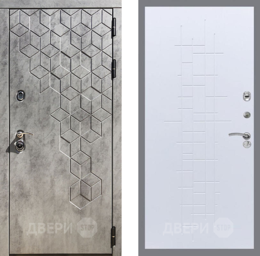 Входная металлическая Дверь Рекс (REX) 23 FL-289 Белый ясень в Лобне