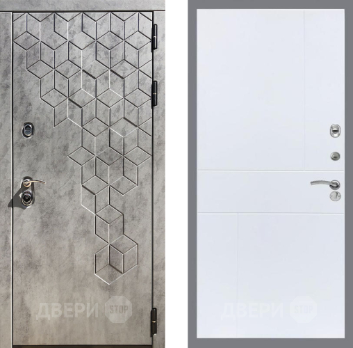 Входная металлическая Дверь Рекс (REX) 23 FL-290 Силк Сноу в Лобне