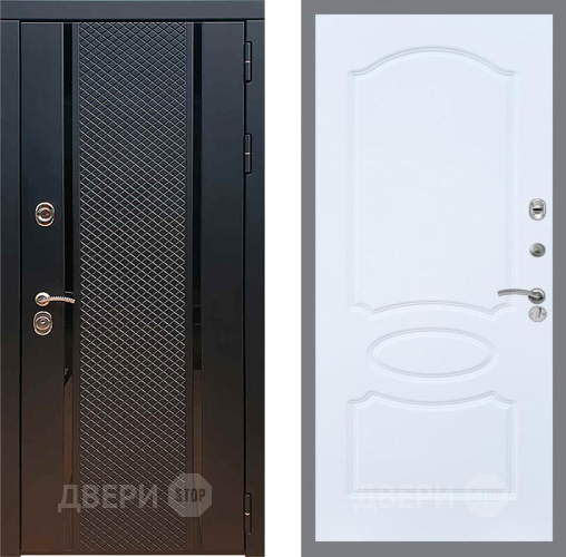 Входная металлическая Дверь Рекс (REX) 25 FL-128 Силк Сноу в Лобне