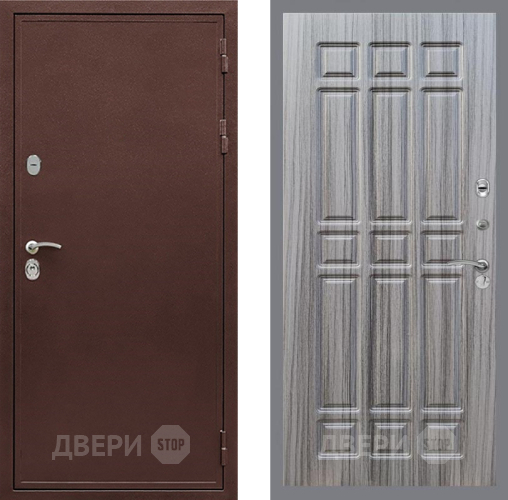 Входная металлическая Дверь Рекс (REX) 5 металл 3 мм FL-33 Сандал грей в Лобне