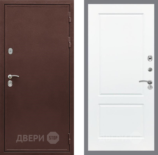 Входная металлическая Дверь Рекс (REX) 5 металл 3 мм FL-117 Силк Сноу в Лобне