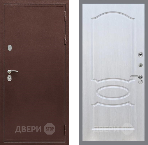 Входная металлическая Дверь Рекс (REX) 5 металл 3 мм FL-128 Лиственница беж в Лобне