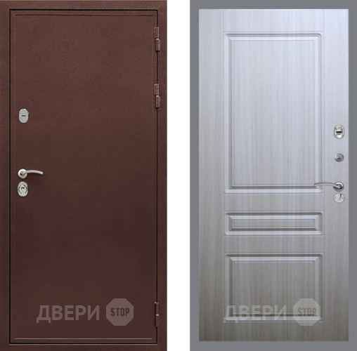 Входная металлическая Дверь Рекс (REX) 5 металл 3 мм FL-243 Сандал белый в Лобне