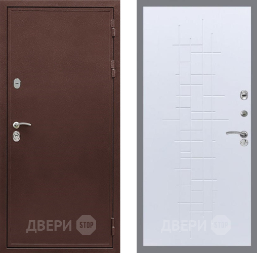 Входная металлическая Дверь Рекс (REX) 5 металл 3 мм FL-289 Белый ясень в Лобне