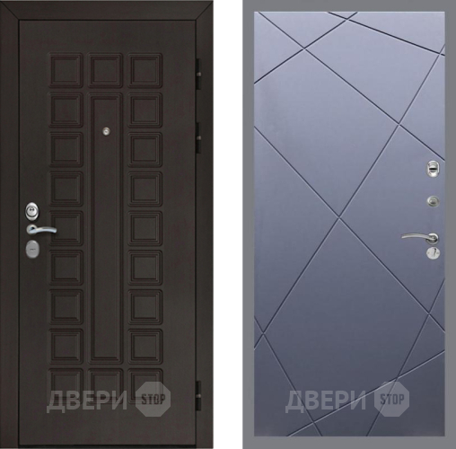 Входная металлическая Дверь Рекс (REX) Сенатор Cisa FL-291 Силк титан в Лобне