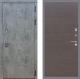 Входная металлическая Дверь Стоп БЕТОН Гладкая венге поперечный в Лобне