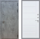 Входная металлическая Дверь Стоп БЕТОН ФЛ-102 Белый ясень в Лобне