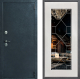 Входная металлическая Дверь Дверной континент ДК-70 Дизайн ФЛ-Тиффани Зеркало Белое дерево в Лобне