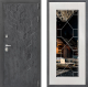 Входная металлическая Дверь Дверной континент ДК-3/713 ФЛ-Тиффани Зеркало Белое дерево в Лобне