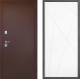Входная металлическая Дверь Дверной континент Рубикон Медь Дизайн ФЛ-655 Белый софт в Лобне