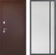 Входная металлическая Дверь Дверной континент Рубикон Медь Дизайн ФЛ-757 Черное Стекло Софт милк в Лобне