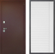 Дверь Дверной континент Рубикон Медь Дизайн ФЛ-757 Белое Стекло Софт милк в Лобне