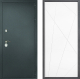 Дверь Дверной континент Рубикон Серебро Дизайн ФЛ-655 Белый софт в Лобне