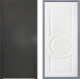 Дверь Заводские двери Эталон 3к антик серебро Неаполь Лофт белый в Лобне
