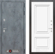 Входная металлическая Дверь Лабиринт (LABIRINT) Бетон 26 Белый (RAL-9003) в Лобне