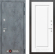 Входная металлическая Дверь Лабиринт (LABIRINT) Бетон 27 Белый (RAL-9003) в Лобне