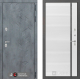 Входная металлическая Дверь Лабиринт (LABIRINT) Бетон 22 Белый софт в Лобне