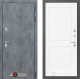 Дверь Лабиринт (LABIRINT) Бетон 11 Белый софт