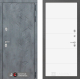 Входная металлическая Дверь Лабиринт (LABIRINT) Бетон 13 Белый софт в Лобне