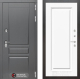 Входная металлическая Дверь Лабиринт (LABIRINT) Платинум 27 Белый (RAL-9003) в Лобне