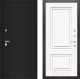 Дверь Лабиринт (LABIRINT) Classic шагрень черная 26 Белый (RAL-9003) в Лобне