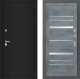 Входная металлическая Дверь Лабиринт (LABIRINT) Classic шагрень черная 20 Бетон темный в Лобне
