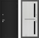 Входная металлическая Дверь Лабиринт (LABIRINT) Classic шагрень черная 02 Сандал белый в Лобне
